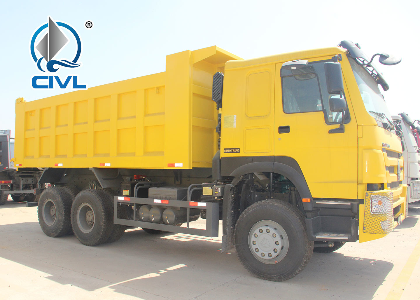 Sinotruk Howo 7 Heavy Duty Dump Truck 6x4 30 - 40T 16m3 Capacity Hw76 Cabin