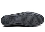Summer Suede Loafers Mens Leather Moccasins Shoes , Mens Black Slip On Dress