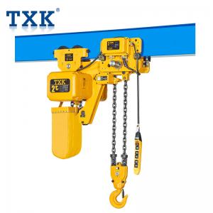 Wholesale 2 Ton Low Headroom Electric Chain Hoist 110V With Electric Trolley And Pendant Cable from china suppliers