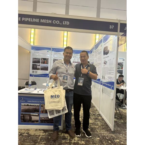 Eight Lines Pipeline Reinforced Welded Wire Mesh Anti Rust For Everglades Gas Pipeline