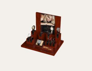 Wholesale Wholesale Customzied Showcase Wood Watch Display Window Stand W/ C-ring Holder from china suppliers