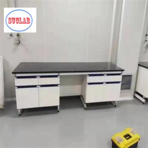 Wholesale Steel Wood Chemistry Lab Workbench With Fire Resistant Phenolic Resin Worktop from china suppliers