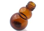 Brown Cosmetic Glass Bottles , Amber Glass Cosmetic Jars OEM Service
