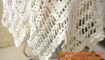 Hand Crochet table clothing - table cover - white, wedding and banquet, blanket,