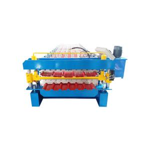 Wholesale 380v Double Layer 0.3mm Corrugated Roof Sheet Roll Forming Machine from china suppliers