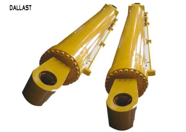 Industrial Flange Double Action Hydraulic Cylinder Long Stroke Large Bore for