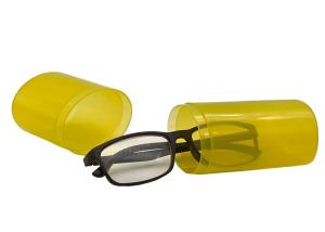 Wholesale Yellow Translucent Plastic 15.5cm Custom Glasses Cases from china suppliers