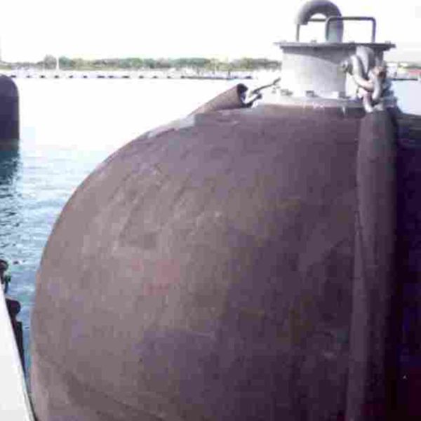 D3.3*L6.5m Submarine Fenders Hydro Chain Pneumatic Rubber Fender
