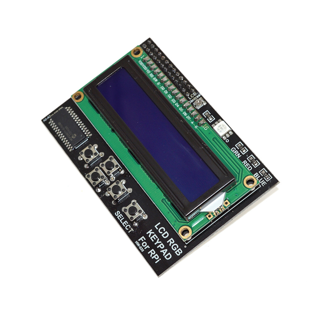 Blue Screen LCD 1602 RGB Keypad Shield for RPI 1602 LCD Display Module