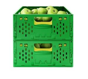 Wholesale Green Heavy Duty Transportation Plastic Crate for Warehouse and Supermarket Storage from china suppliers