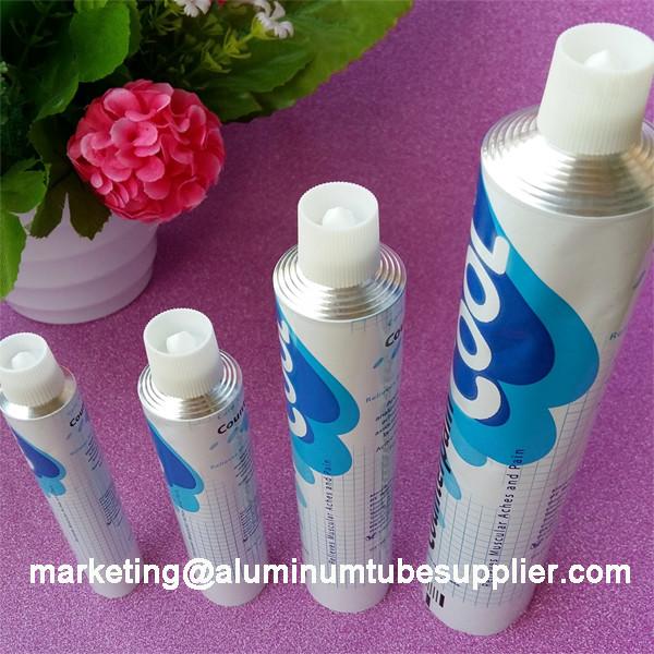 Big Diameter Empty Aluminum Container Tubes For Hair Coloring Cream In 6 Colors