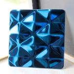 201 304 316 4x8 Mirror Finish Big Diamond Plate PVD Blue Stainless Steel Sheet