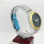 Miler Luxury Men Quartz Watch Waterproof Date Week Luminous Wristwatch Stainless