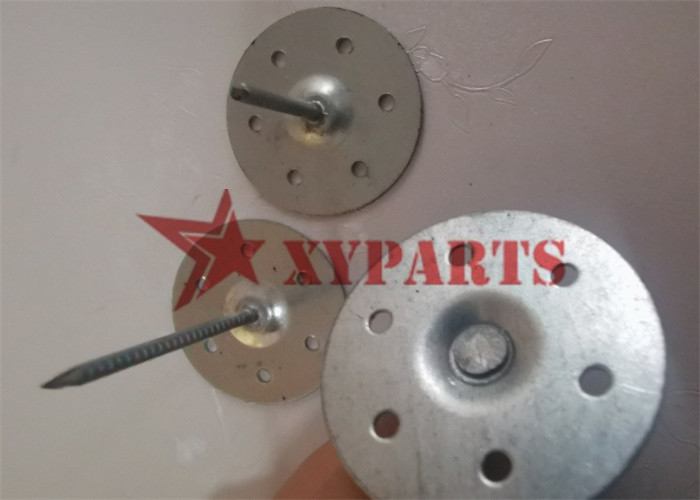 M3*75 Mm Galvanized Marine Insulation Pins With 40mm Dia Perforated Disc Base