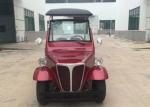 Red Color Classic Electric Cars , Club Car Presidential Golf Cart 4 Passenger
