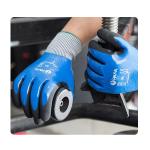 Mechanical Operation Blue Color Oil Field XXL Cut Resistant Work Gloves