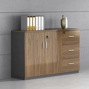 Wholesale Antique Brown Wood File Cabinet 16mm Thickness With Storage Shelves from china suppliers