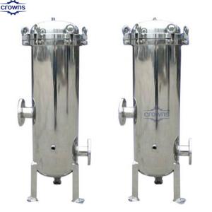 Wholesale 30 Inch Large Flow Rate Distilled Alcohol Filter Stainless Steel Cartridge Filter Housing For Beer Wine Filtration Equip from china suppliers