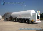 3 Axle 25 Ton LPG Propane Gas Tanker Trailer 13000*2500*3990mm