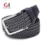 ODM Woven Elastic Belt Needle Buckle canvas Braided Belt