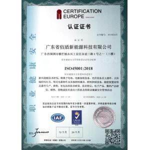 Shenzhen Baidun New Energy Technology Co., Ltd. Certifications