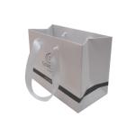 Recyclable Custom Small Paper Bags , White Merchandise Bags Any Size Available