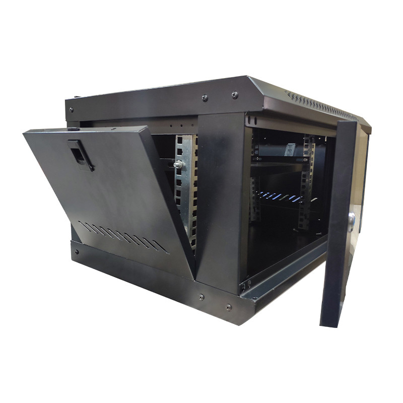 12U Wall Mount Network Cabinet，4- post Structure Fan- assisted Network Rack with Durable Ventilation System
