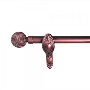 China Ball Shape Curtain Rod And Finial Set Diameter 19mm 16MM on sale
