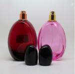 105ML silver or gold crimp pump empty clear spray perfume bottle