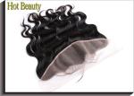 Top Closure Ear to Ear Swiss Lace Frontal Body Wave , Natural Black Color