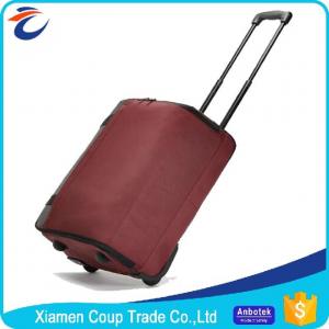 China Foldable Canvas Trolley Luggage Bags With 2 Wheels on sale