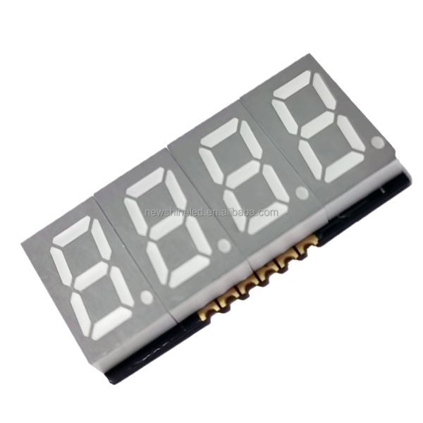 0.56 Inch 4 Digit SMD LED 7 Segment Display Red Surface Color Digital Height 14.22mm for Electronic Measurement Devices