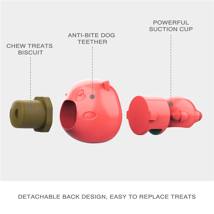 Hot Sales Custom Cute Pig Style Animal Rubber Teeth Cleaning Molar Bite Puppy Dog Chews Toy