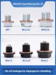 Magnetic Oil Pan Drain Bolt Plug M14x1.5 M12x2.25 for AC SCHNITZER X6 E71 SUV 08
