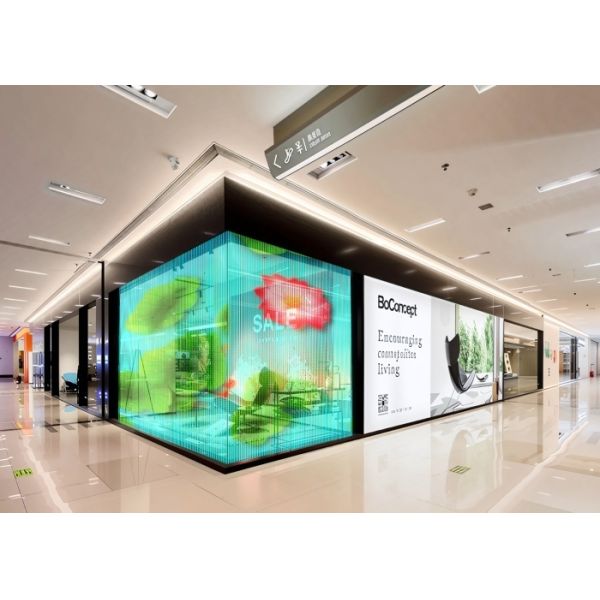 LED Transparency Film Screen P8 Display for Retail Store and Shopping Mall Advertising for Storefront Window and Welcome Display