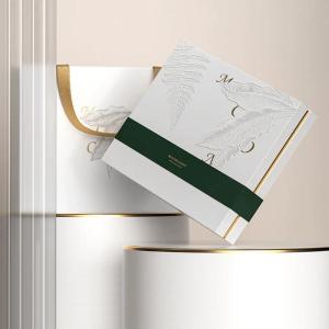 Wholesale Custom Printing Hard Rigid Cardboard Luxury Sliding Box With Ribbon Rope Gift Sleeve Drawer Box Packaging from china suppliers