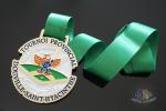 Round Shape Baseball Metal Award Medals / Shiny Silver Custom Running Medals