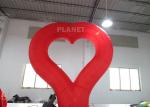 Party LED Lighting Inflatable Advertising Balloon Red LOVE Heart