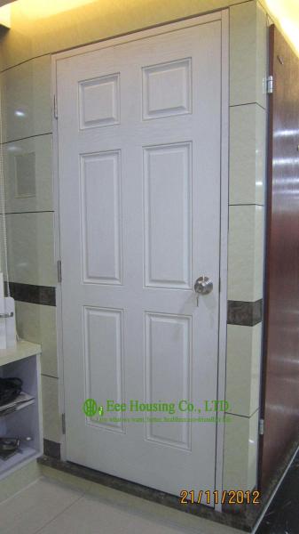 40mm Energy efficient fiberglass SMC door For Villas/Apartment, Inward Opening,