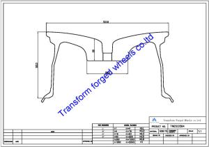 Wholesale TM2010504 20X10.5 inches forged wheels monoblock wheels blanks Dimple style barrel and rims from china suppliers