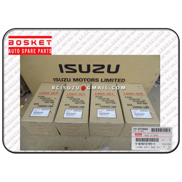 5-87813195-0 OEM Isuzu Liner Kit Set For Nkr55 4JB1 5878131950 5878131960