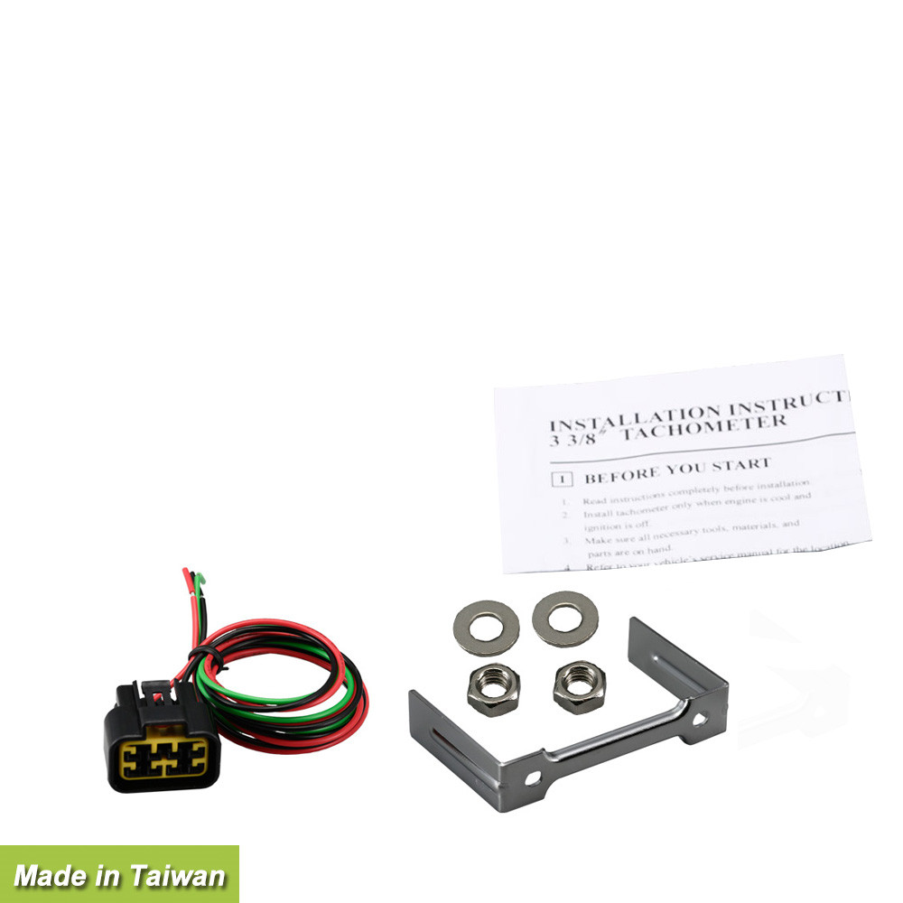 15mm Thick 2V DC Black Face Yacht Instrument Marine Dash Gauges