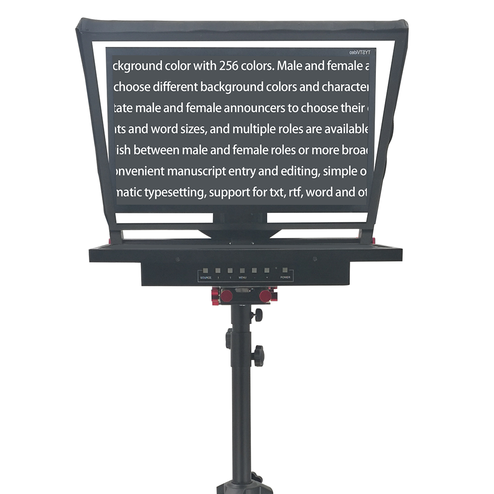 24inch Single Screen Built-in Prompter Auto-Mirror for Professional TV Studio Equipment