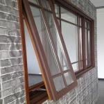American style Hurricane Impact Aluminium Tempered Glass Awning Roof Windows