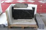 Honed Polished Black Marquina Marble Stone Slab For Bathroom Vanity Tops