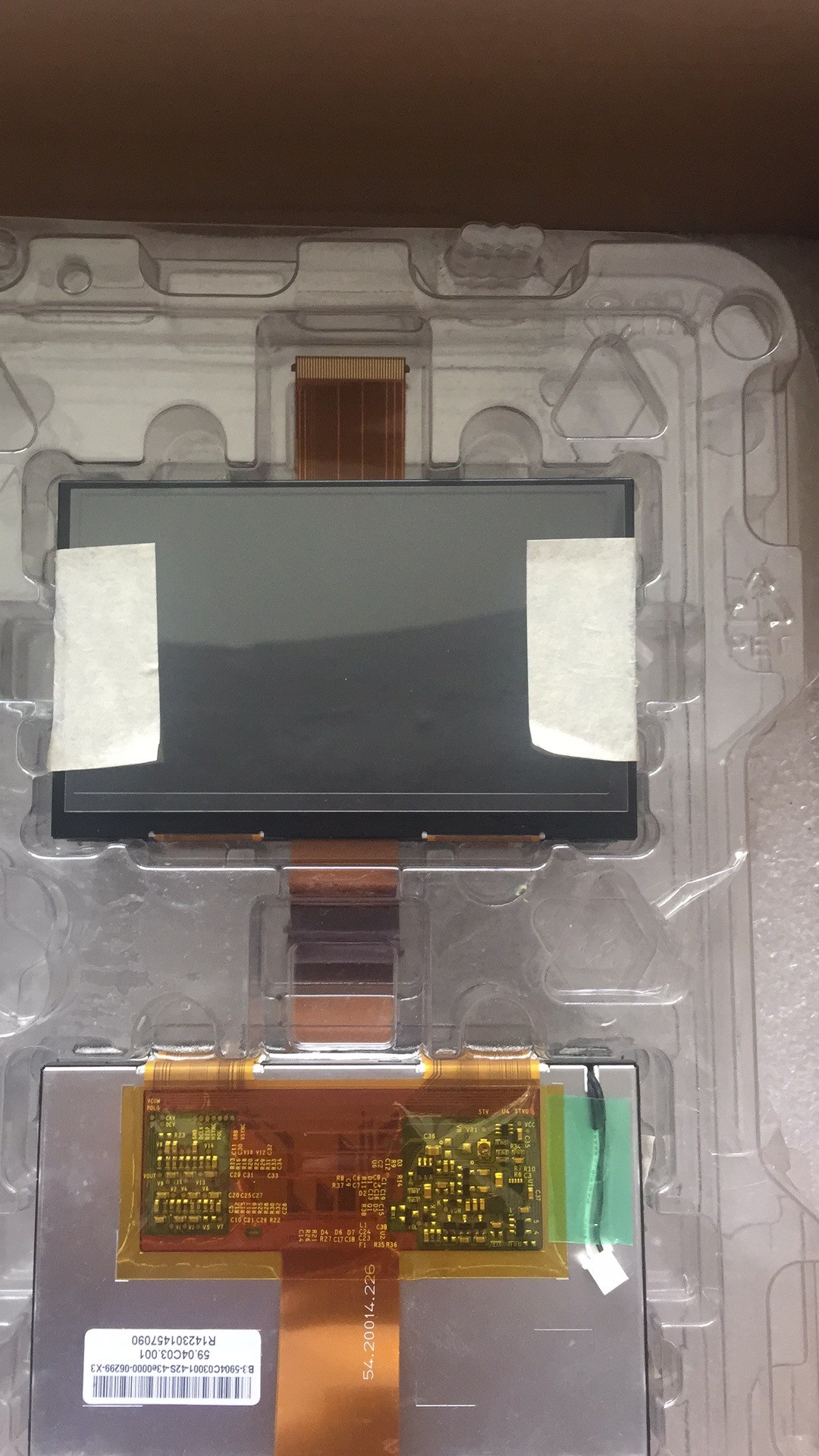 C043FW01 V0 AUO 4.3INCH 480×234RGB 700CD/M2 WLED TTL Storage Temp.: -40 ~ 95 °C INDUSTRIAL LCD DISPLAY
