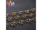 Mylongingcharm 1.5g Gold Color SS304 Alphabet Letter Ring