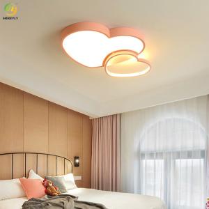 Wholesale Modern simple creative heart-shaped led ceiling light for children's room bedroom room from china suppliers