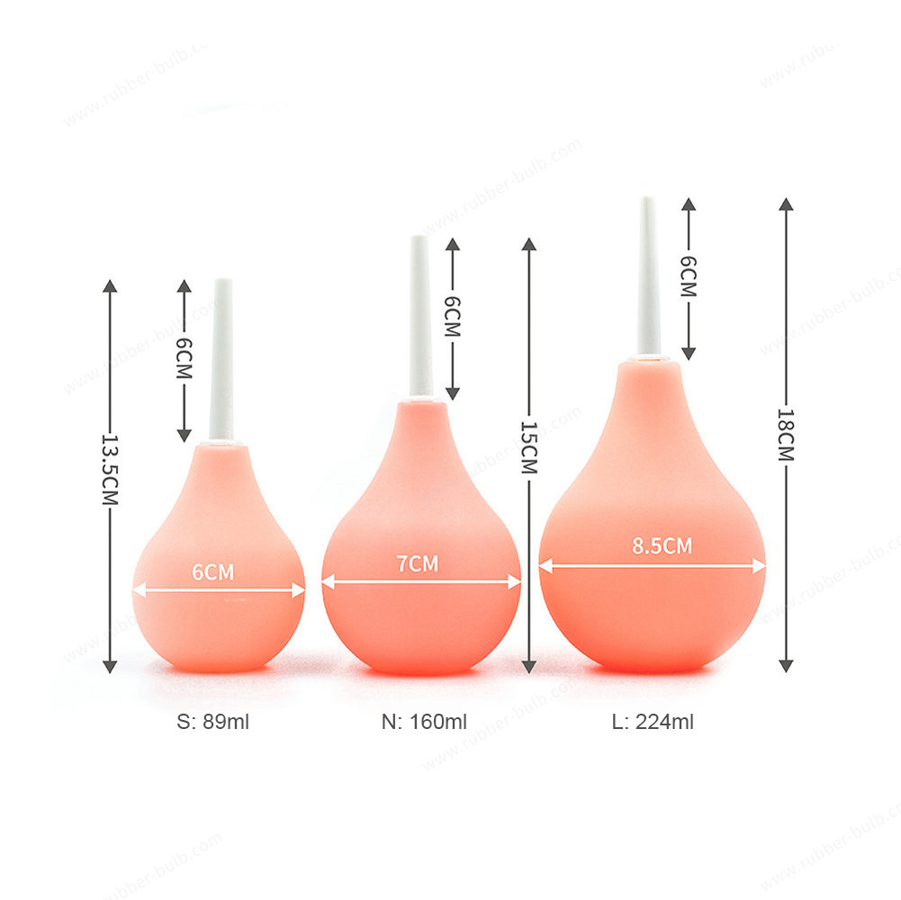 Traveling Large Silicone Rubber Enema Bulb 210ml Reusable For Anal Clean