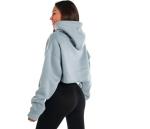 Fashion Cotton Sports Team Hoodies Printed Long Raglan Sleeve Oversized Cropped